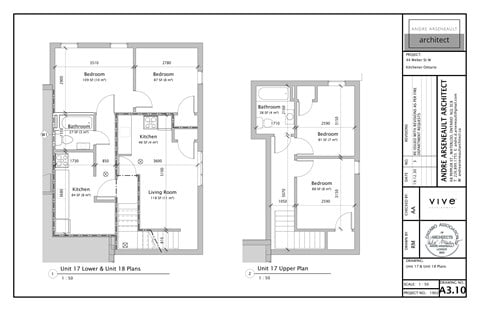 Floor plan for 2 beds, 1 bath